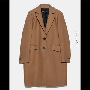 Zara Menswear-Style Coat in Camel BNWT